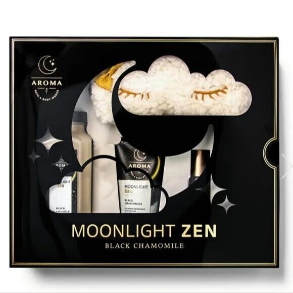 Moonlight Zen Black Chamomile Bath and Body Works Aroma Gift Set 4 pc - Picture 5 of 8